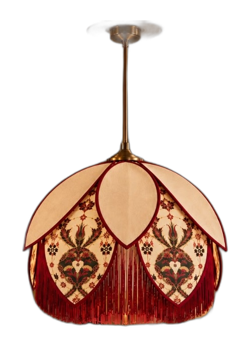 Meva Bordo Dekupe Lotus Lalezar Bordo